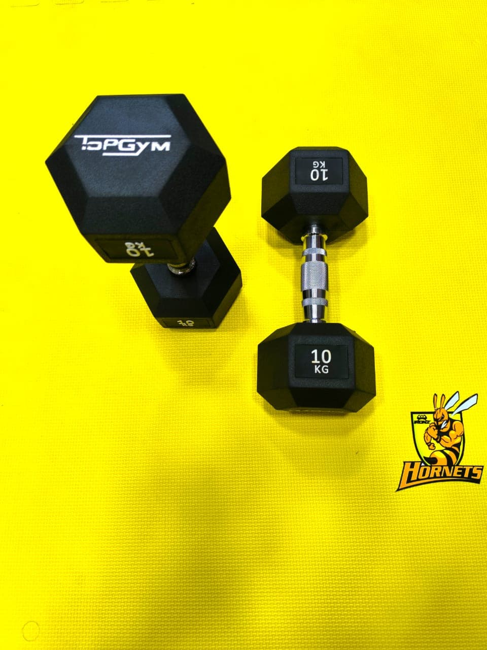 Poids Hexagonaux TopGym de 10 kg : Performance et Durabilité