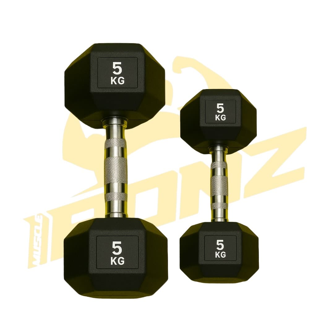 Poids Hexagonaux TopGym 5 KG: Conception Robuste et Précision