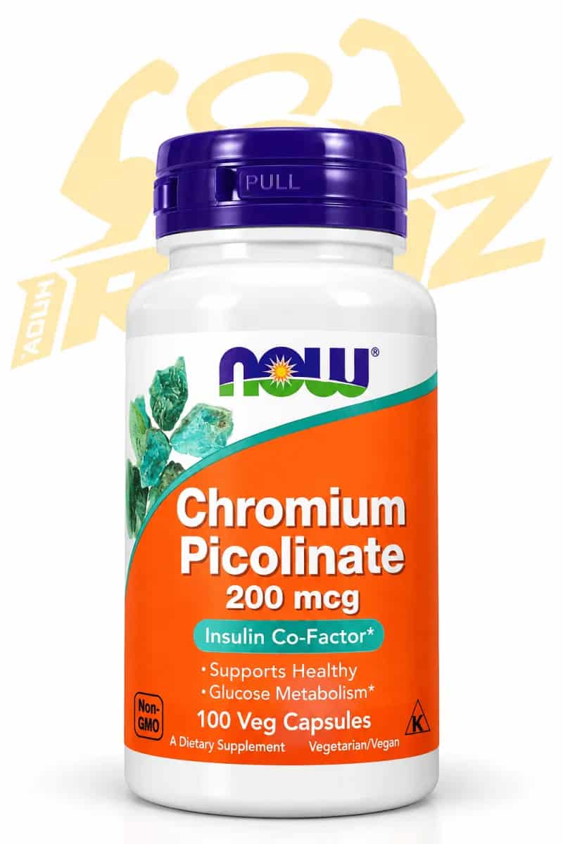 NOW Foods Chromium Picolinate 200 mcg – 100 Veg Capsules