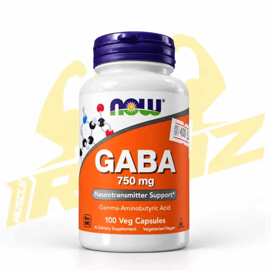 NOW GABA 750 mg – 100 Veg Capsules